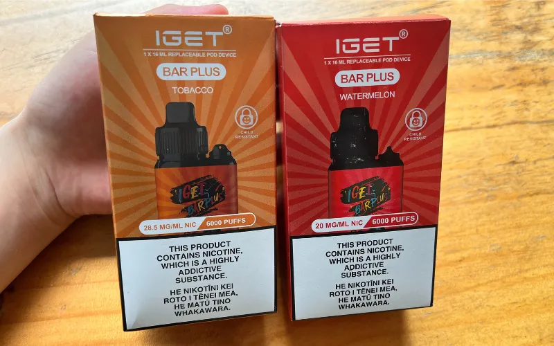 IGET Bar Plus V2 Review Flavours