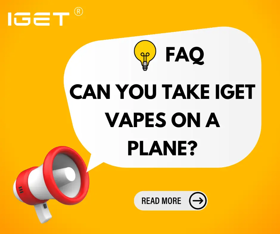 can you take IGET vapes on a plane