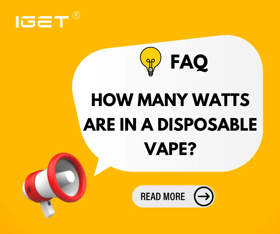 how many watts are in a disposable vape