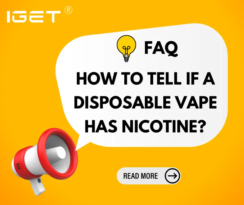 how to tell if a disposable vape has nicotine