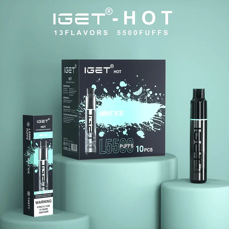 mint ice iget hot 5500 flavours
