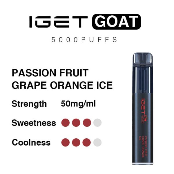 passion fruit grape orange ice iget goat vape